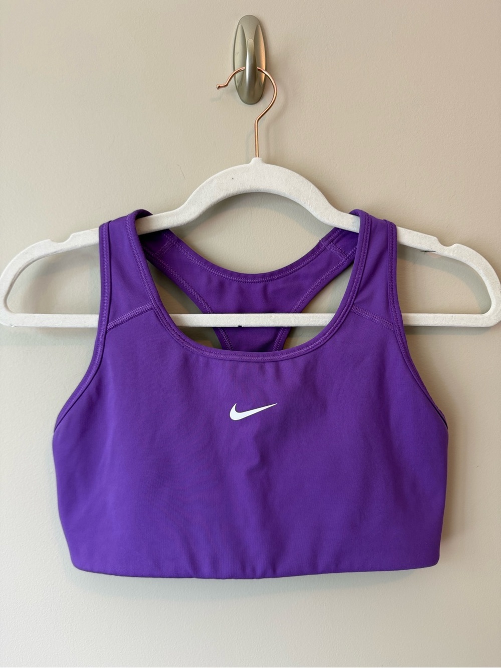 Nike Dri-Fit Racerback Sports Bra Size M | Purple | Medium Support | VGUC
